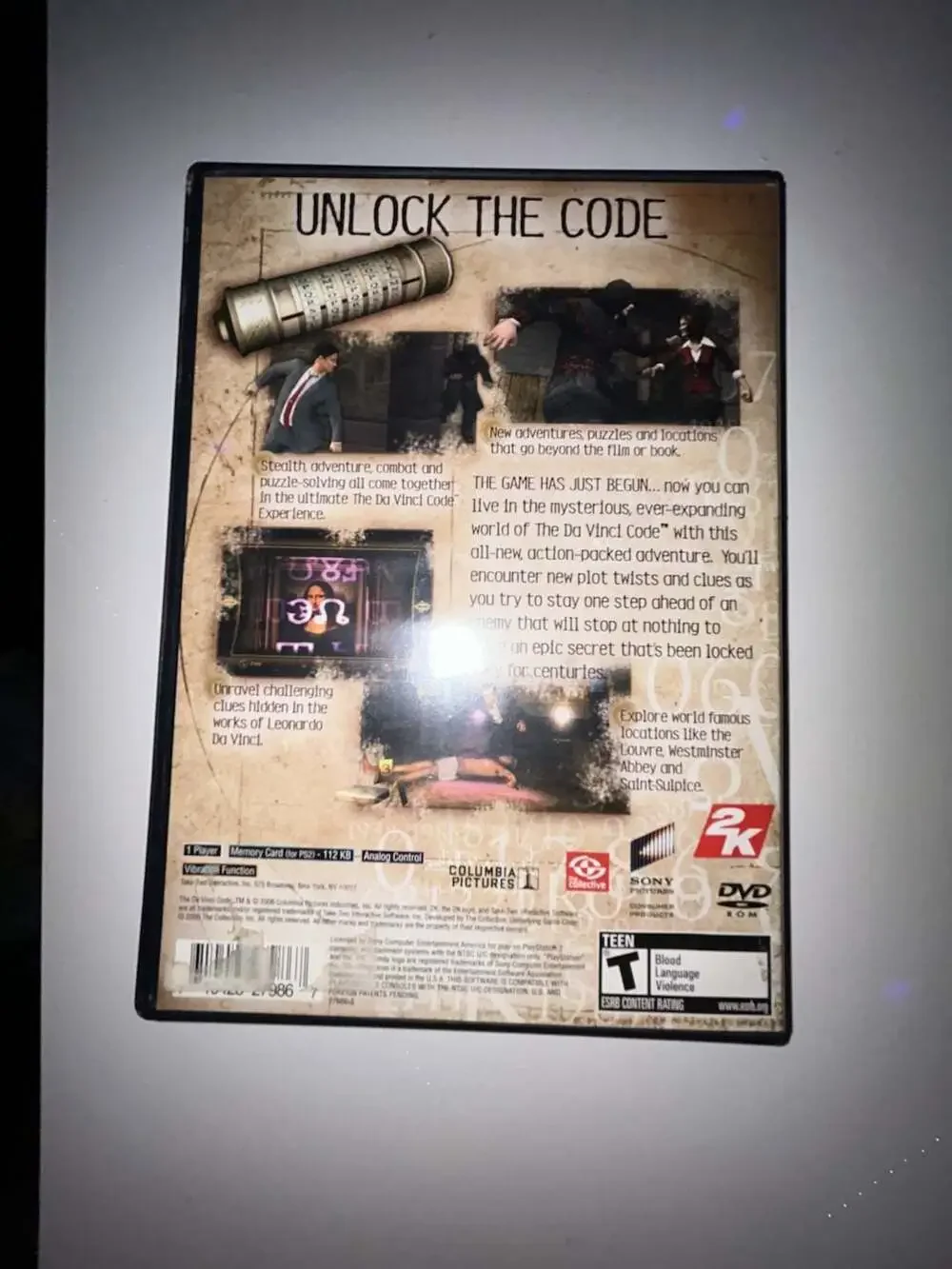The Da Vinci Code Video Game (PlayStation 2)
